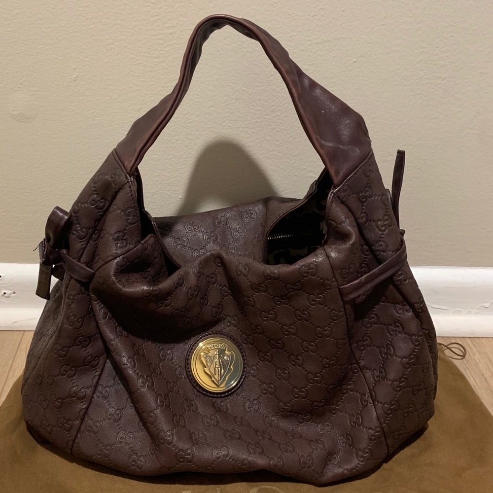 Gucci Hysteria Hobo Guccissima leather bag.